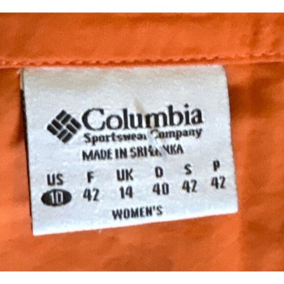 Columbia Wrap Skirt Womens Sz 10 Set of 2 Orange & Green Nylon - Picture 7 of 13